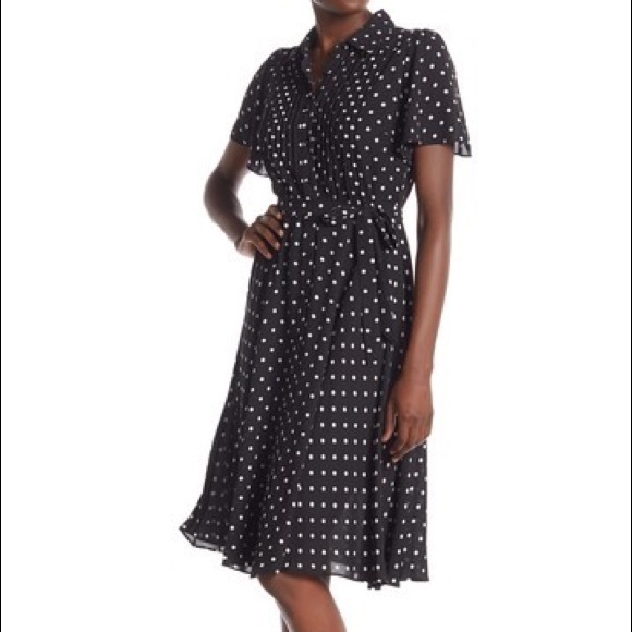 Nanette Lepore Dresses & Skirts - NWOT Nanette Lepore Flutter Sleeve Pintuck Dress